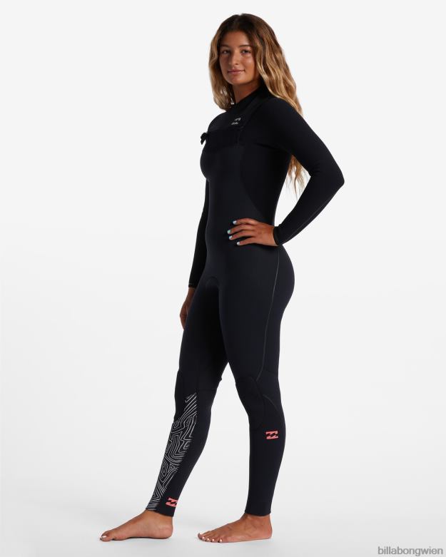 Billabong Wien 00V682571 | Billabong Neoprenanzug mit 3/2-Ofen-Comp-Brustreißverschluss Mitternachtspfade Frauen