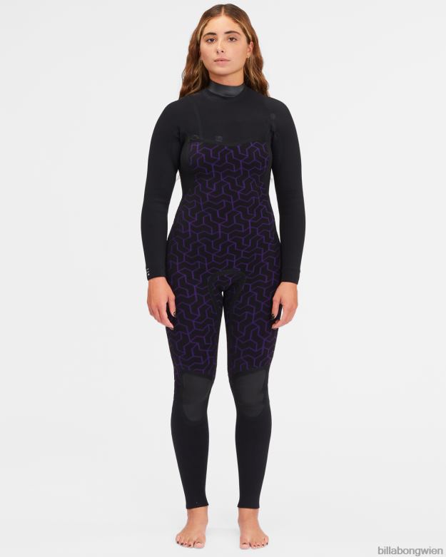 Billabong Wien 00V682571 | Billabong Neoprenanzug mit 3/2-Ofen-Comp-Brustreißverschluss Mitternachtspfade Frauen