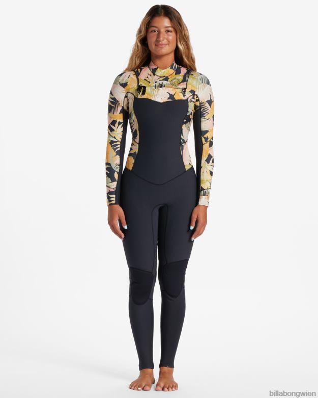 Billabong Wien 00V682576 | Billabong 3/2 Salty Dayz Neoprenanzug mit Brustreißverschluss Dschungelnacht Frauen