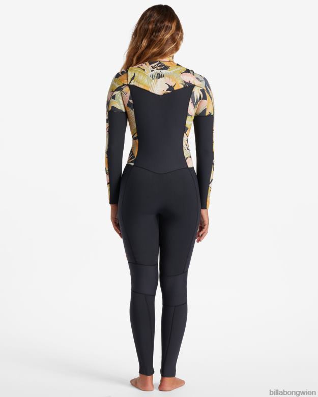 Billabong Wien 00V682576 | Billabong 3/2 Salty Dayz Neoprenanzug mit Brustreißverschluss Dschungelnacht Frauen