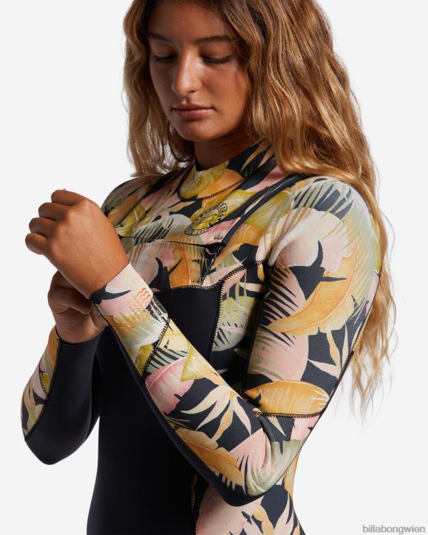 Billabong Wien 00V682576 | Billabong 3/2 Salty Dayz Neoprenanzug mit Brustreißverschluss Dschungelnacht Frauen