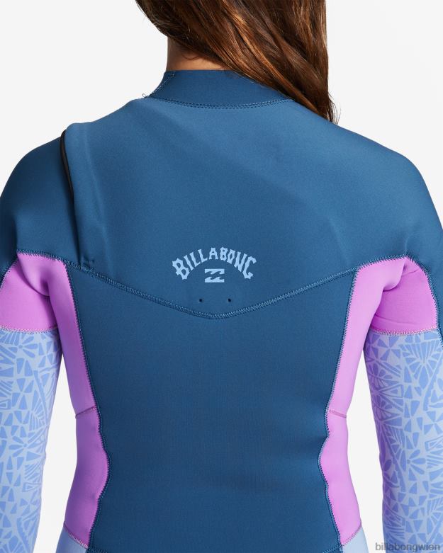 Billabong Wien 00V682579 | Billabong 3/2-Synergy-Neoprenanzug mit Brustreißverschluss Tiefsee Frauen