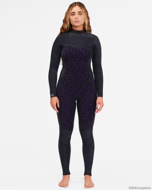 Billabong Wien 00V682580 | Billabong 3/2-Synergy-Neoprenanzug mit Brustreißverschluss Marine Frauen