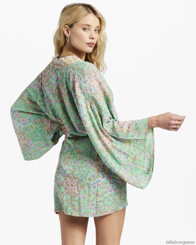 Billabong Wien 00V681346 | Billabong Loveland 2 Kimono-Strandhülle Grün Frauen
