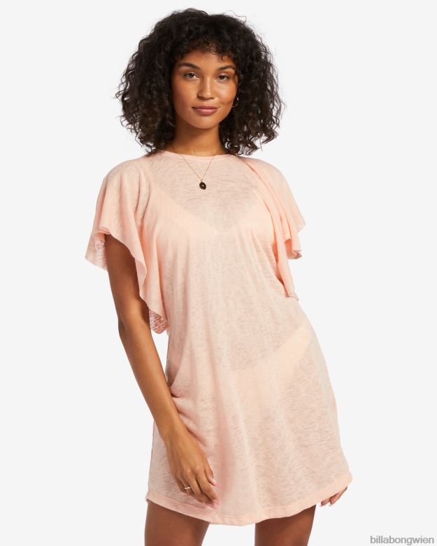 Billabong Wien 00V681347 | Billabong Out for Waves-Cover-up-Kleid weich und pfirsichfarben Frauen