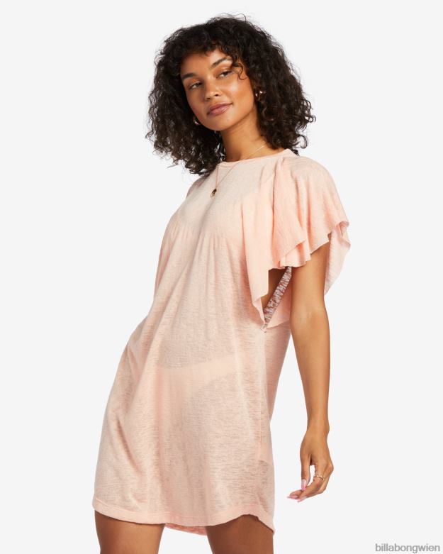 Billabong Wien 00V681347 | Billabong Out for Waves-Cover-up-Kleid weich und pfirsichfarben Frauen