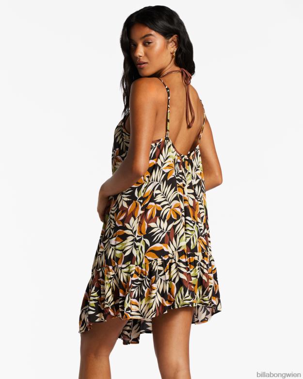 Billabong Wien 00V681376 | Billabong Strandvibes-Badeüberzug schwarzer Kieselstein Frauen