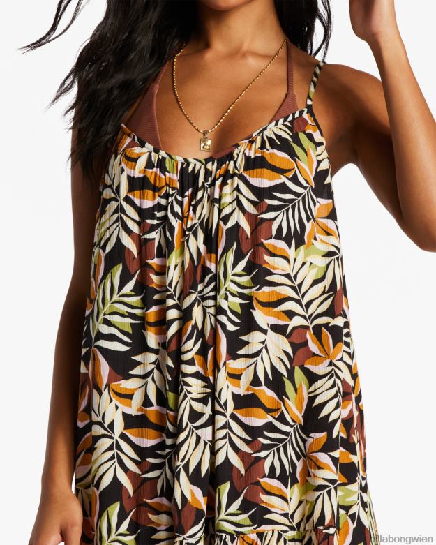 Billabong Wien 00V681376 | Billabong Strandvibes-Badeüberzug schwarzer Kieselstein Frauen