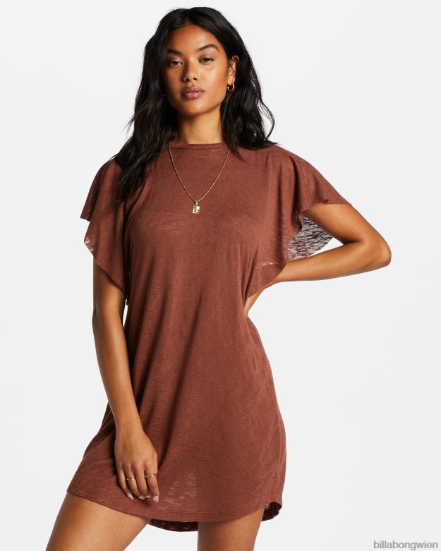 Billabong Wien 00V681379 | Billabong Out for Waves-Cover-up-Kleid Mokka Frauen