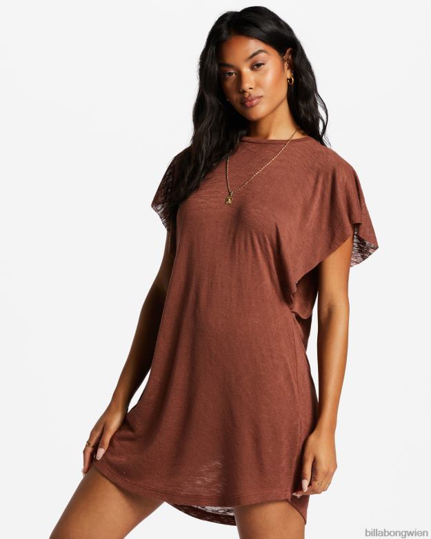 Billabong Wien 00V681379 | Billabong Out for Waves-Cover-up-Kleid Mokka Frauen