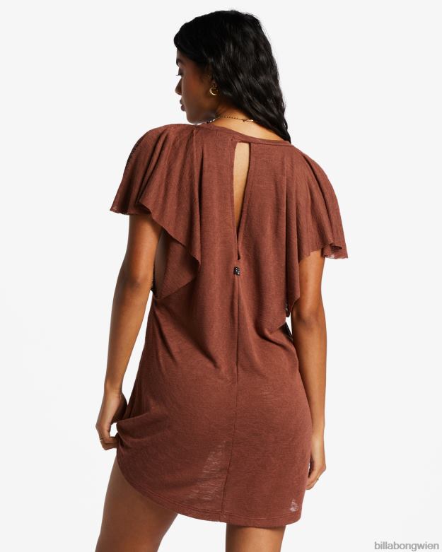 Billabong Wien 00V681379 | Billabong Out for Waves-Cover-up-Kleid Mokka Frauen