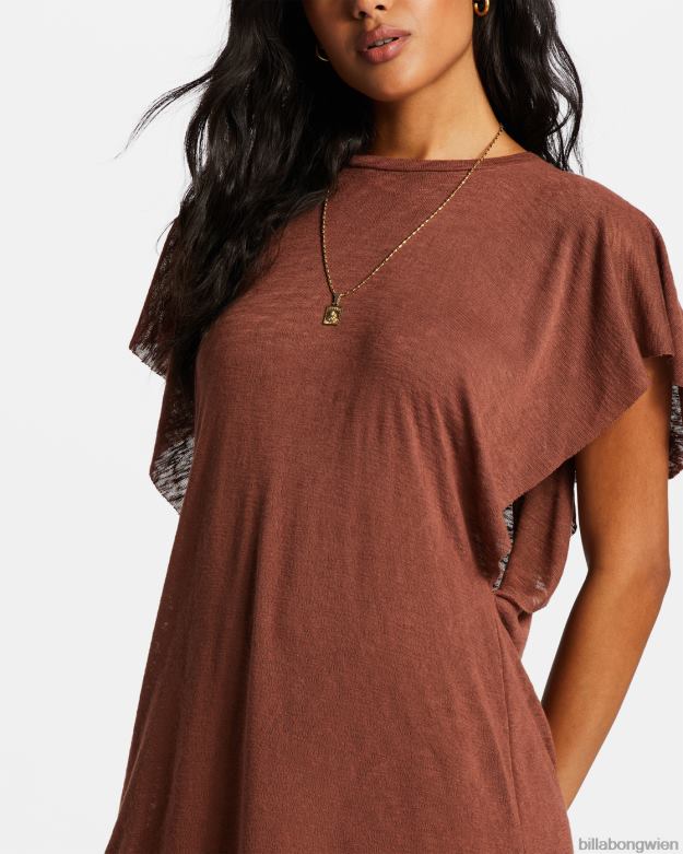 Billabong Wien 00V681379 | Billabong Out for Waves-Cover-up-Kleid Mokka Frauen