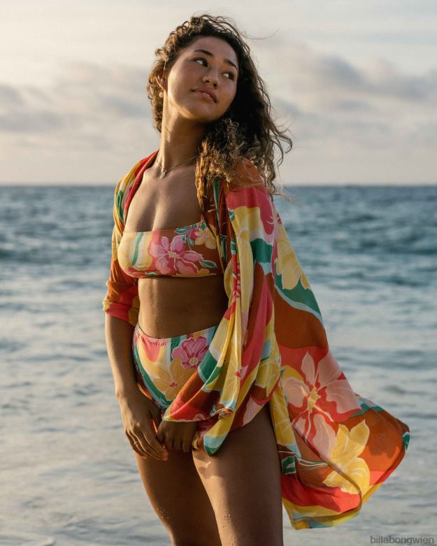 Billabong Wien 00V681695 | Billabong Loveland 2 Kimono-Strandhülle Ziegel Frauen