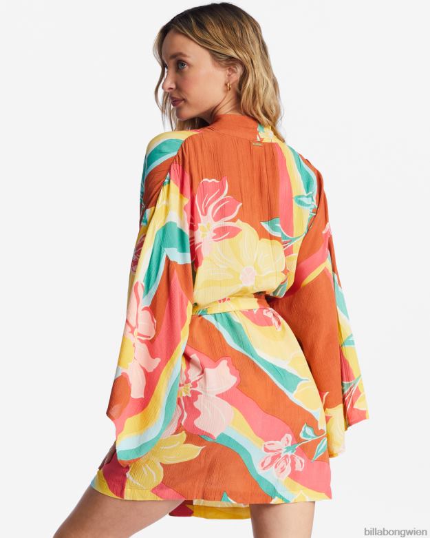 Billabong Wien 00V681695 | Billabong Loveland 2 Kimono-Strandhülle Ziegel Frauen