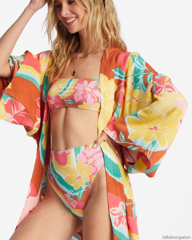 Billabong Wien 00V681695 | Billabong Loveland 2 Kimono-Strandhülle Ziegel Frauen