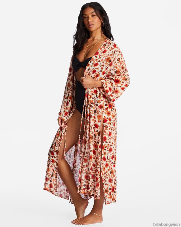 Billabong Wien 00V681718 | Billabong Cosmic Dreamer Kimono-Strandhülle antikweiß Frauen