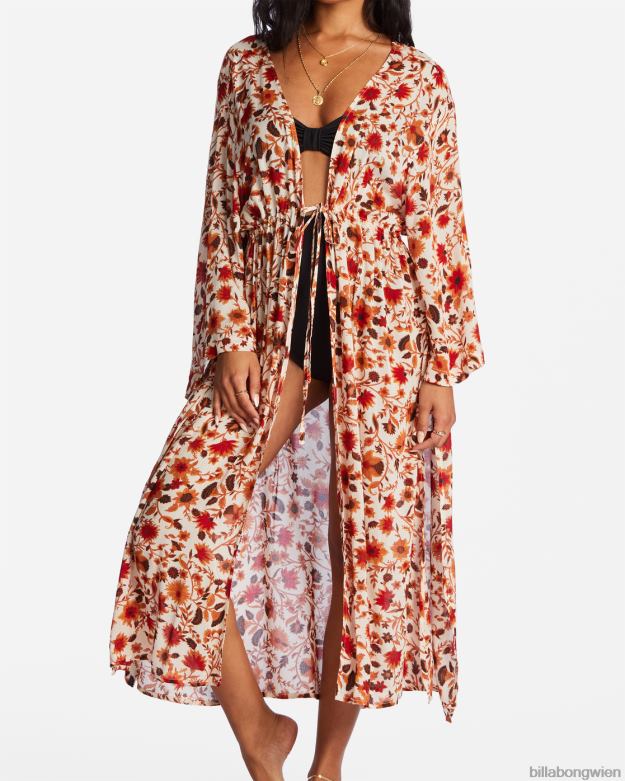 Billabong Wien 00V681718 | Billabong Cosmic Dreamer Kimono-Strandhülle antikweiß Frauen