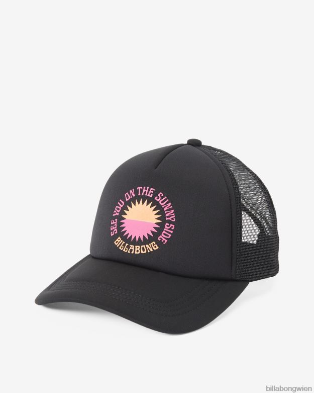 Billabong Wien 00V682385 | Billabong über Wellen-Fernlastfahrerhut Schwarz Frauen