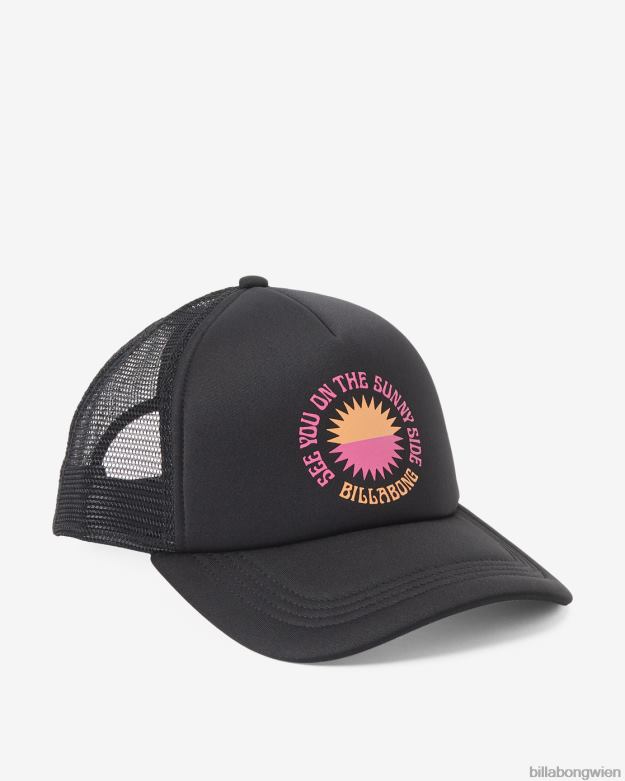 Billabong Wien 00V682385 | Billabong über Wellen-Fernlastfahrerhut Schwarz Frauen