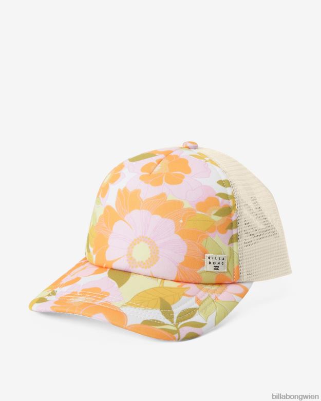 Billabong Wien 00V682394 | Billabong Heritage Mashup Trucker-Mütze Orangenschale Frauen
