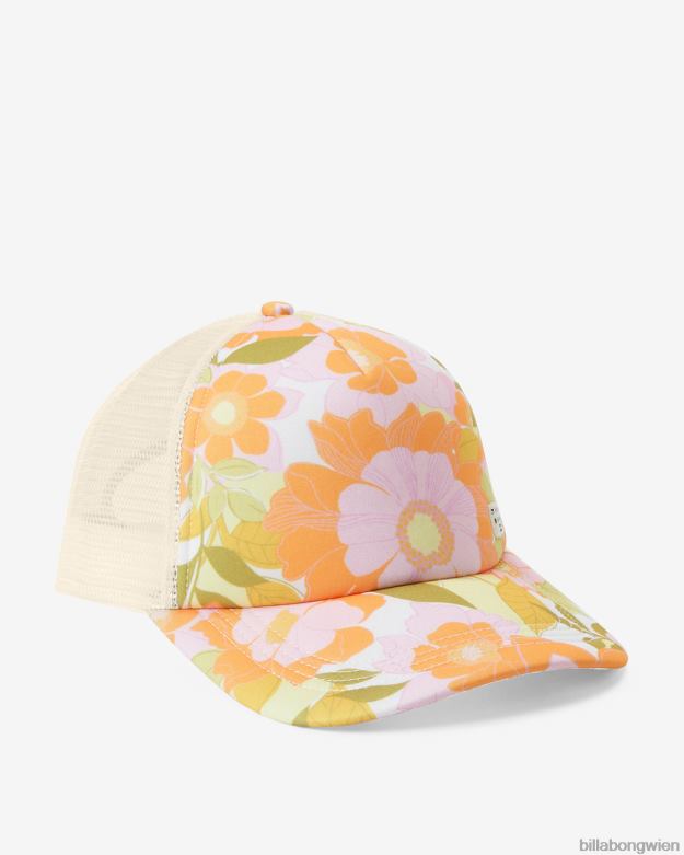 Billabong Wien 00V682394 | Billabong Heritage Mashup Trucker-Mütze Orangenschale Frauen