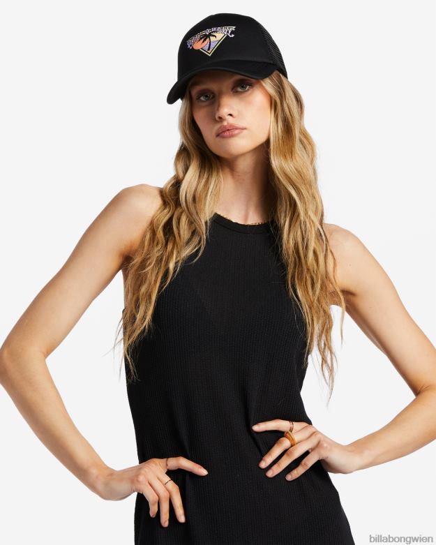 Billabong Wien 00V682421 | Billabong über Wellen-Fernlastfahrerhut schwarzer Sand Frauen