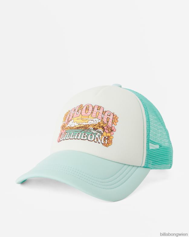 Billabong Wien 00V682422 | Billabong über Wellen-Fernlastfahrerhut tropisches Blau Frauen