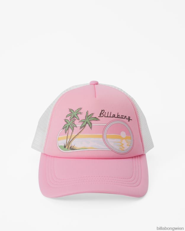 Billabong Wien 00V682465 | Billabong über Wellen-Fernlastfahrerhut rosa Augenzwinkern Frauen