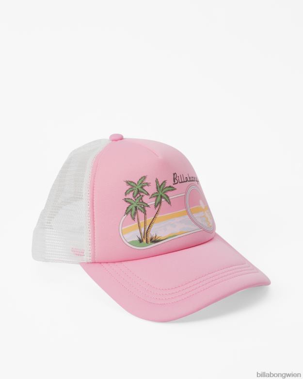 Billabong Wien 00V682465 | Billabong über Wellen-Fernlastfahrerhut rosa Augenzwinkern Frauen