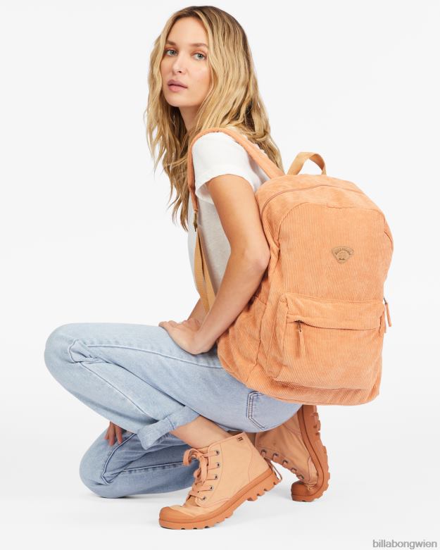Billabong Wien 00V682417 | Billabong Schulrucksack aus Cord Wüstenlehm Frauen