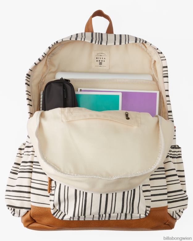 Billabong Wien 00V682427 | Billabong Canvas-Rucksack für zu Hause im Ausland schwarzer Kieselstein Frauen