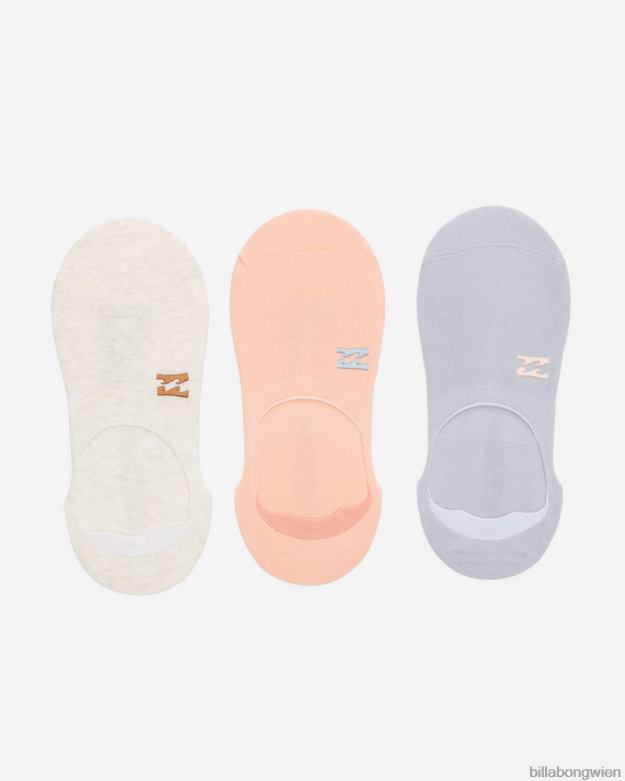 Billabong Wien 00V682409 | Billabong 3er-Pack Core-No-Show-Socken hellblau Frauen