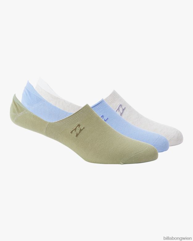 Billabong Wien 00V682456 | Billabong 3er-Pack Core-No-Show-Socken Blau Frauen