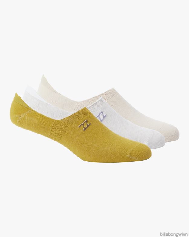 Billabong Wien 00V682460 | Billabong 3er-Pack Core-No-Show-Socken Pfirsich Frauen