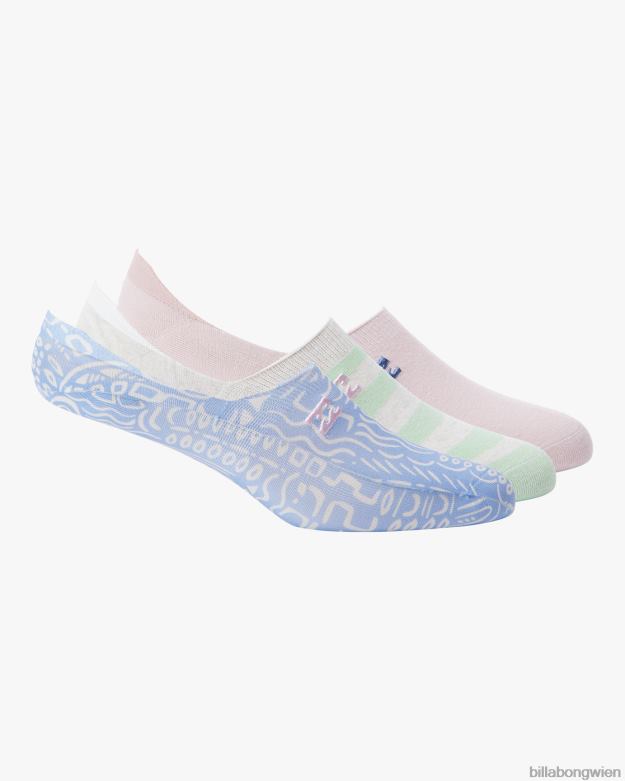 Billabong Wien 00V682463 | Billabong Total coole No-Show-Socken im 3er-Pack Blau Frauen