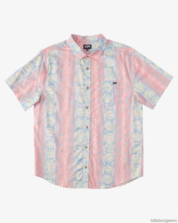 Billabong Clothing 00V681006 | Billabong Sonntags-Kurzarmshirt staubiges Rot Jungs