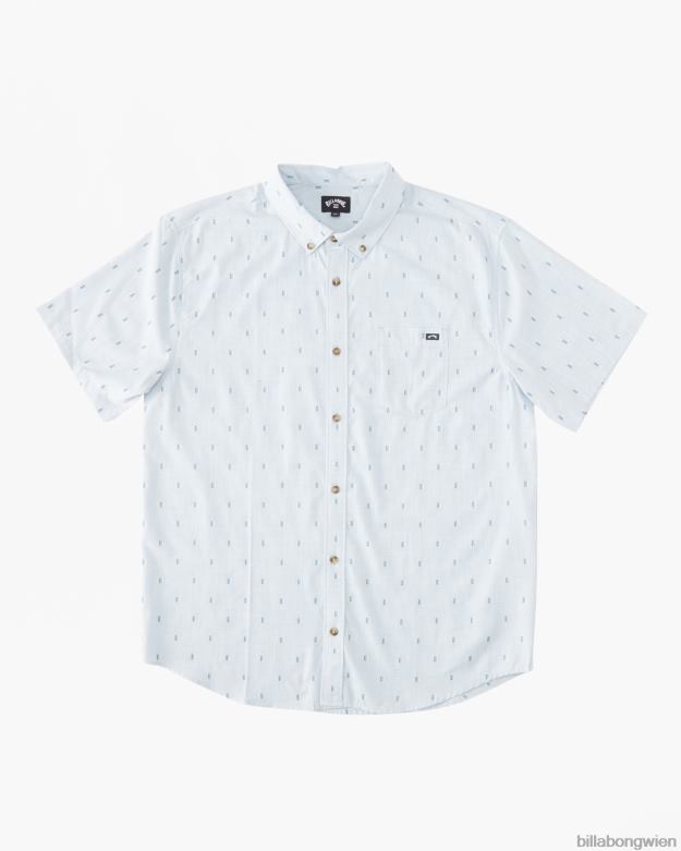 Billabong Clothing 00V681087 | Billabong Kurzarmhemd für den ganzen Tag blauer Dunst Jungs
