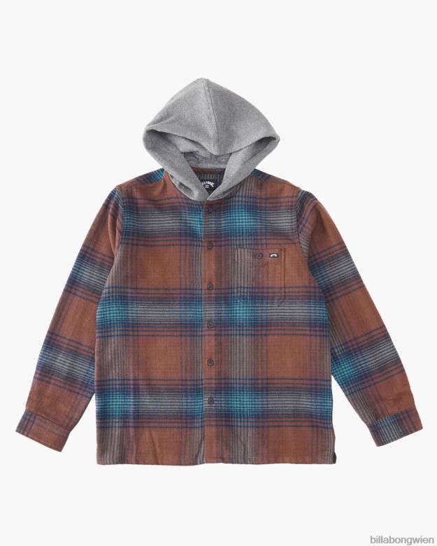 Billabong Clothing 00V681104 | Billabong 2-7 Baja-Flanellhemd mit Kapuze Hafen Jungs