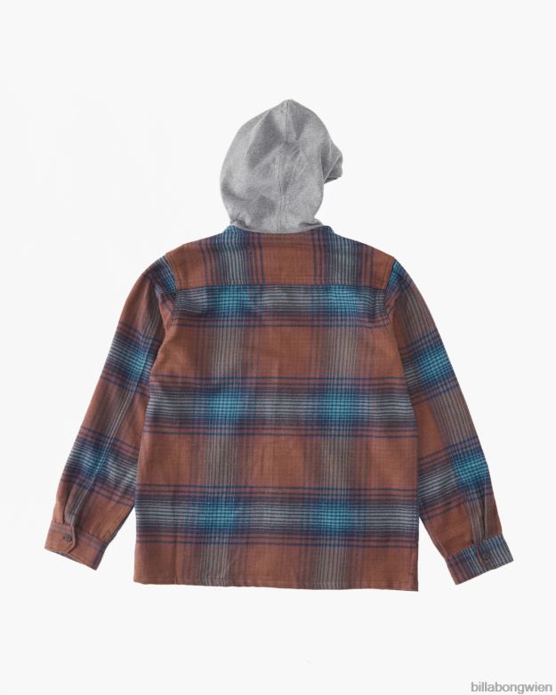 Billabong Clothing 00V681104 | Billabong 2-7 Baja-Flanellhemd mit Kapuze Hafen Jungs