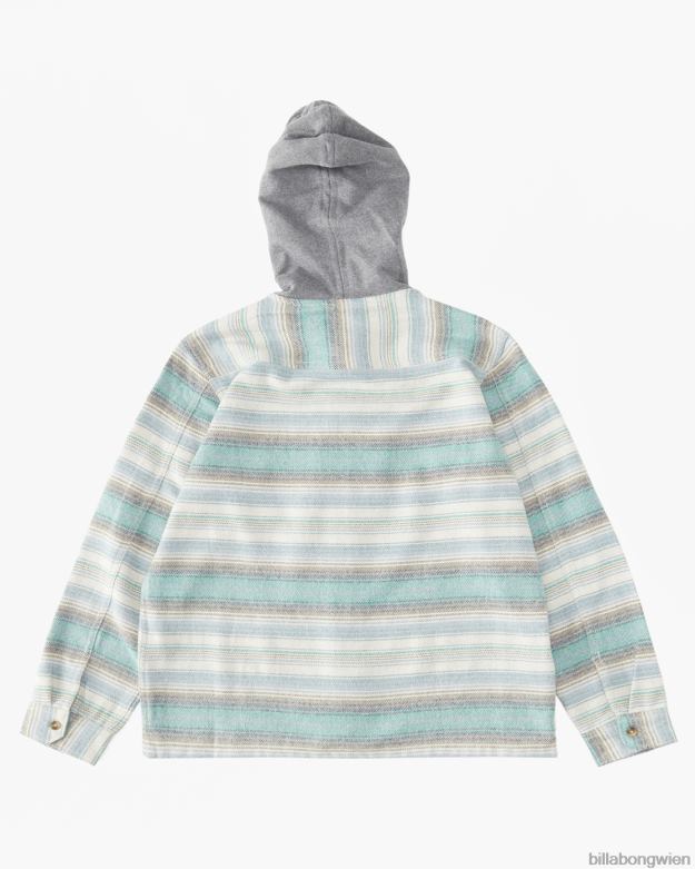 Billabong Clothing 00V681108 | Billabong Baja-Flanellhemd mit Kapuze Stein Jungs