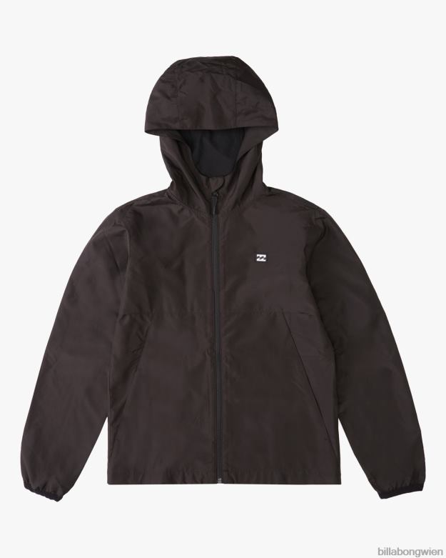 Billabong Clothing 00V681073 | Billabong 8-16 Transport-Windbreakerjacke Schwarz Jungs