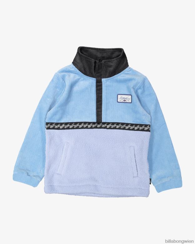 Billabong Clothing 00V681103 | Billabong (2-7) Space Cow-Pullover mit halbem Reißverschluss staubiges Blau Jungs