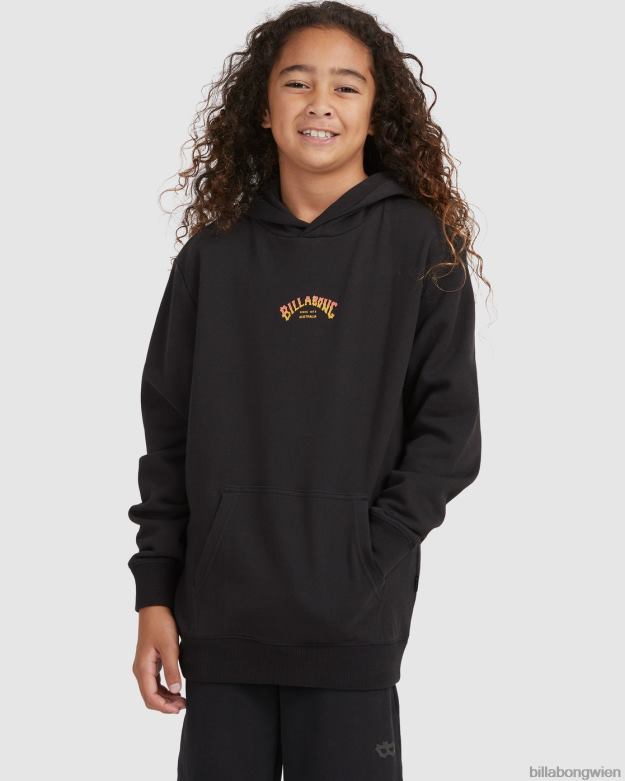 Billabong Clothing 00V681114 | Billabong Core-Arch-Pullover-Hoodie Schwarz Jungs