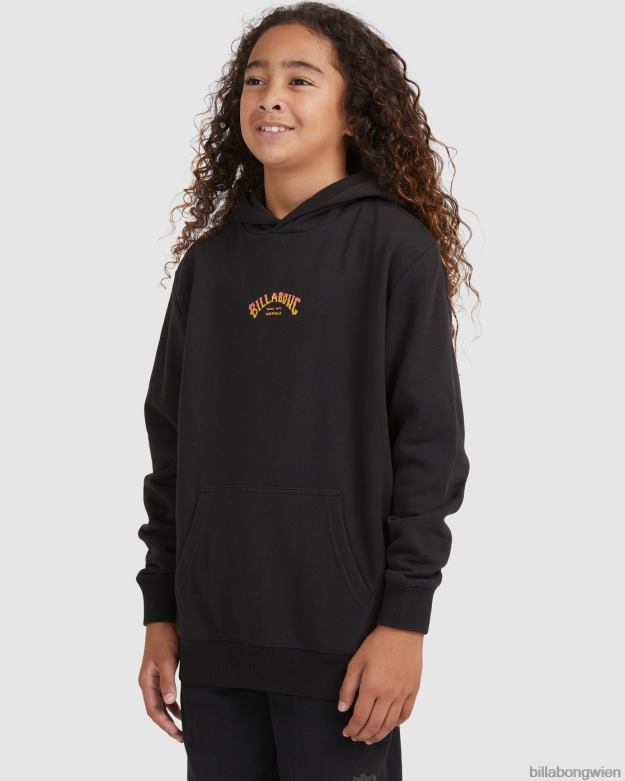 Billabong Clothing 00V681114 | Billabong Core-Arch-Pullover-Hoodie Schwarz Jungs