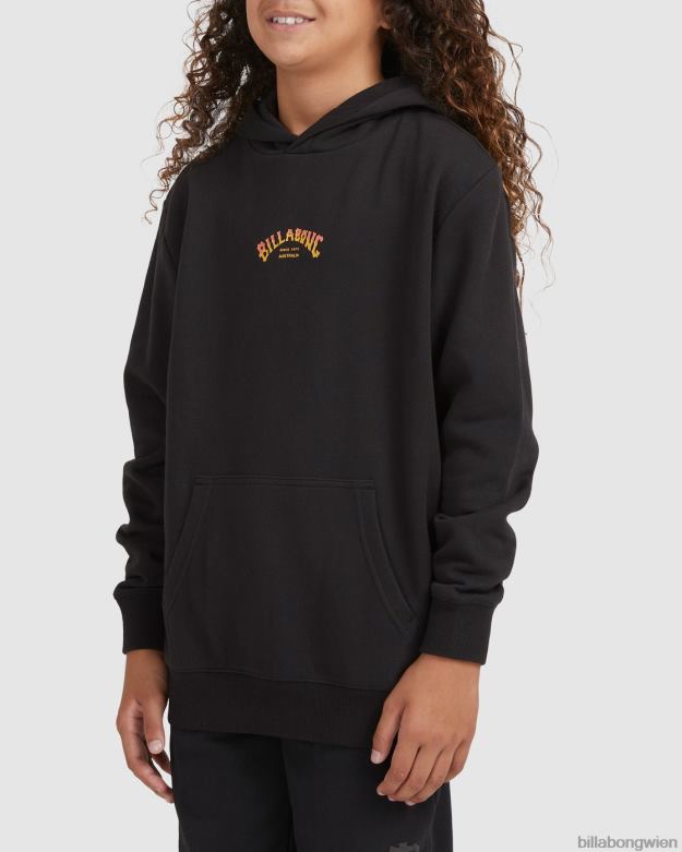 Billabong Clothing 00V681114 | Billabong Core-Arch-Pullover-Hoodie Schwarz Jungs