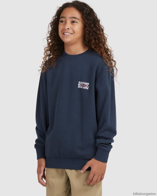 Billabong Clothing 00V681117 | Billabong Shadow Diamond Rundhals-Sweatshirt Marine Jungs
