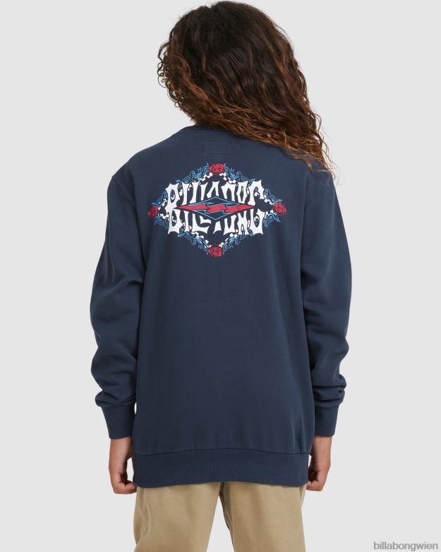 Billabong Clothing 00V681117 | Billabong Shadow Diamond Rundhals-Sweatshirt Marine Jungs
