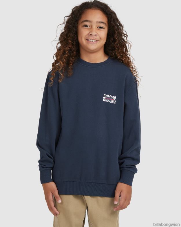 Billabong Clothing 00V681117 | Billabong Shadow Diamond Rundhals-Sweatshirt Marine Jungs