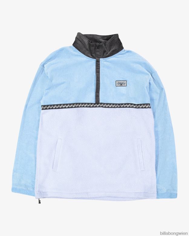 Billabong Clothing 00V681123 | Billabong Space Cow-Pullover mit halbem Reißverschluss staubiges Blau Jungs