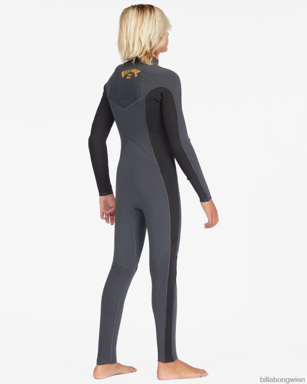 Billabong Clothing 00V681000 | Billabong 4/3-Neoprenanzug mit absolutem Brustreißverschluss Graphit Jungs